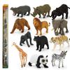 Children's Educational Learning Cards: 12 Types of Hand-Painted Dinosaur and Marine Animal Models