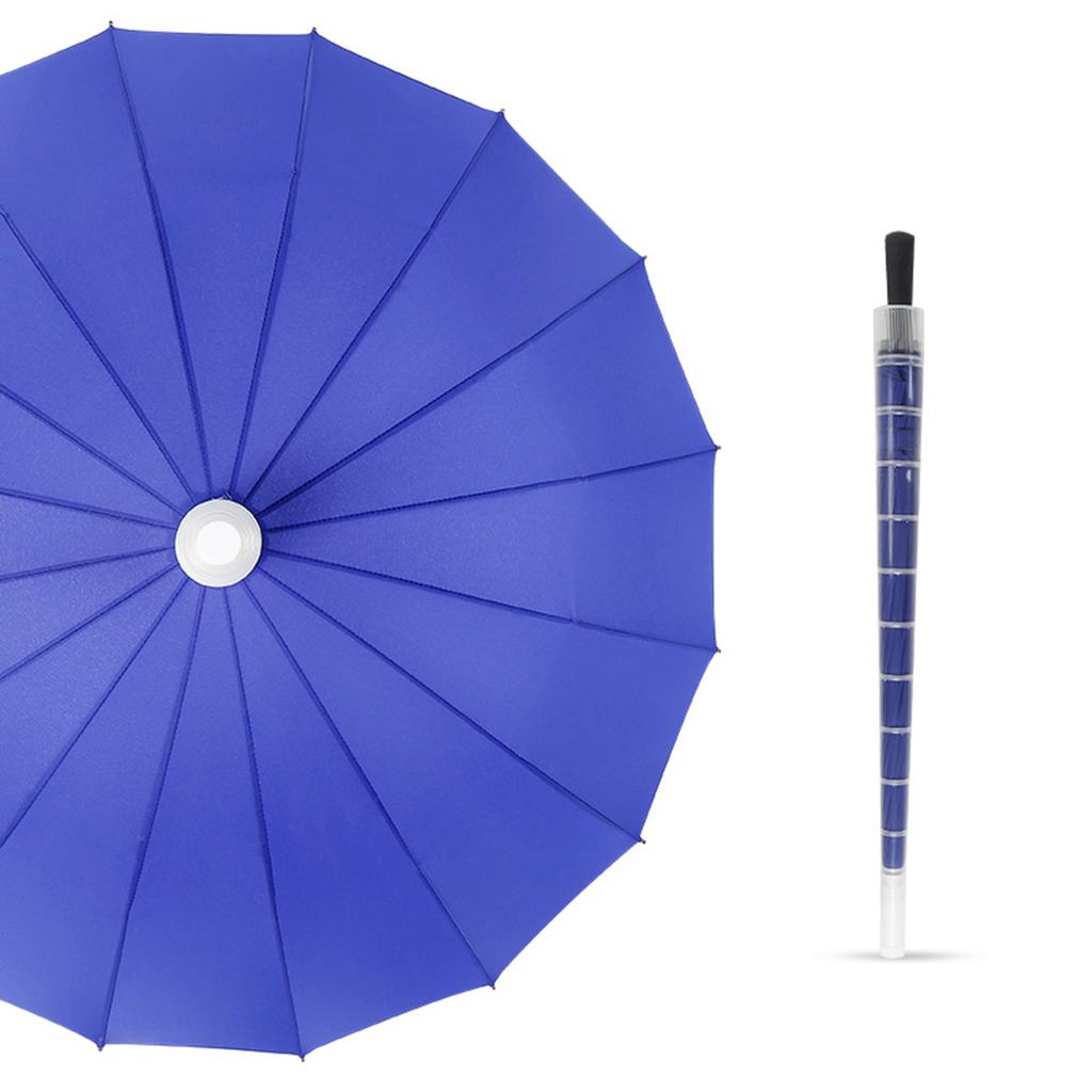 Long Handle Automatic Umbrellas 16 Ribs Rainbow Golf Umbrella Premium Large Sun Protection Outdoor Umbrella For Travel Camping