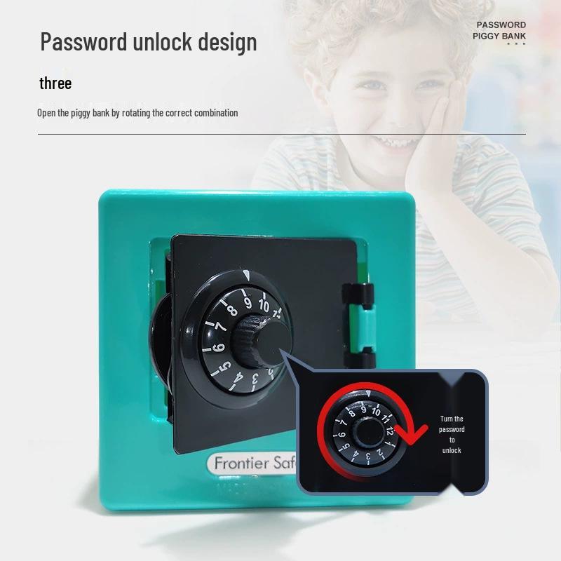 Creative Children's Password Coin Bank: Money-Saving Jar and Ornament Toy