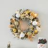 Wreath Decorations With Light Christmas Garland Decor Festive Garland Lighted 11.8Inch Wreath For Wall Winter Indoor Holiday
