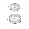 6PCS Stainless Steel Mousse Cake Mold Heat-Resistant Perforated Round Tart Ring Cookies Pastry Circle Cutter Mold Baking Tools