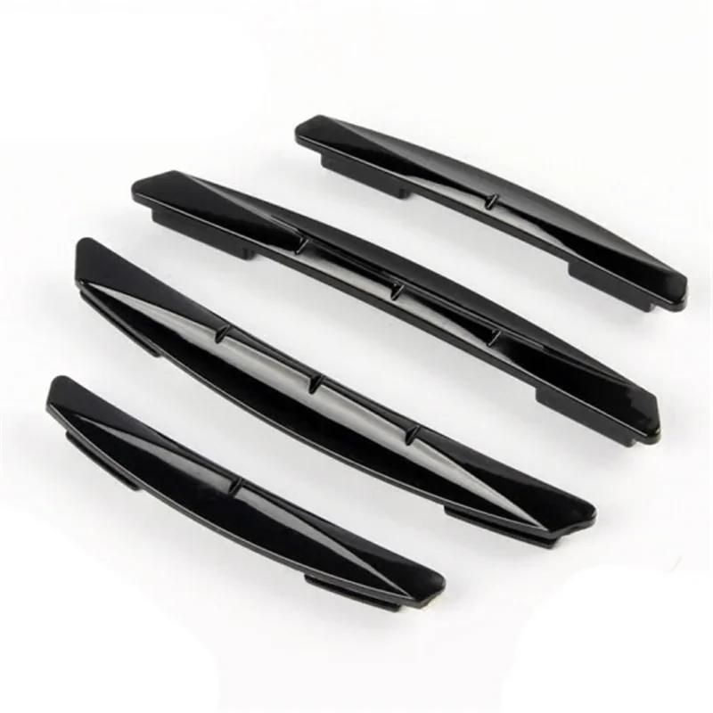 4 stuks/set Auto Anti-botsingsstrip Auto Deur Zijde Anti-botsing Decoratieve Beschermplaat Krasbestendig Auto Accessoires Decoratie zwart