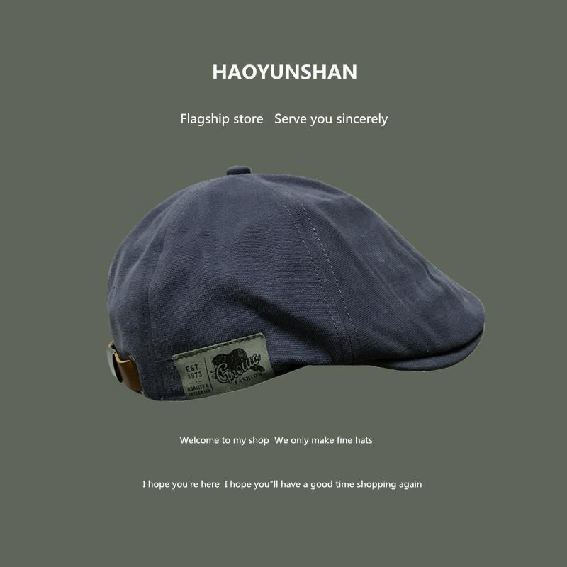 Beretă retro clasică pentru bărbați și femei, tendință stradală japoneză, purtând pălării cu cioc de rață, versatilă pentru vară și toamnă