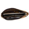 Vintage Handbag RFID Anti-theft Brush Hand Grab Bag Crazy Horse Skin Hand Holding Bag Clutch Bags Men Cowhide Business File Bag