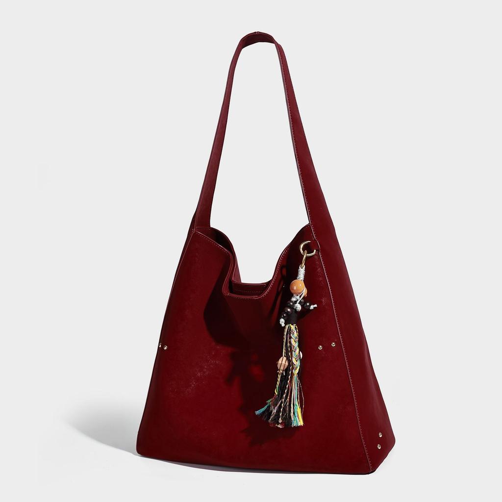 Commuting Versatile Retro Tote Bag for Women, Large Capacity 2025 New Model, High-End Fashion Single Shoulder Crossbody Underarm Bag