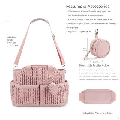 Sac à langer Sac à langer Cadeau Maman Papa Polyvalent Portable Imperméable Rangement Essentiels Sac à main