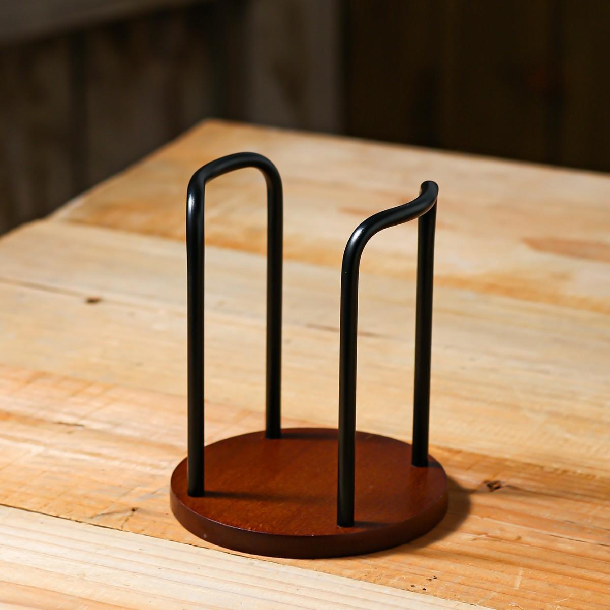 

Solid Wood Disposable Cup Holder Stand - Countertop Mug Organizer for Coffee & Tea Storage in Kitchen and Office Spaces