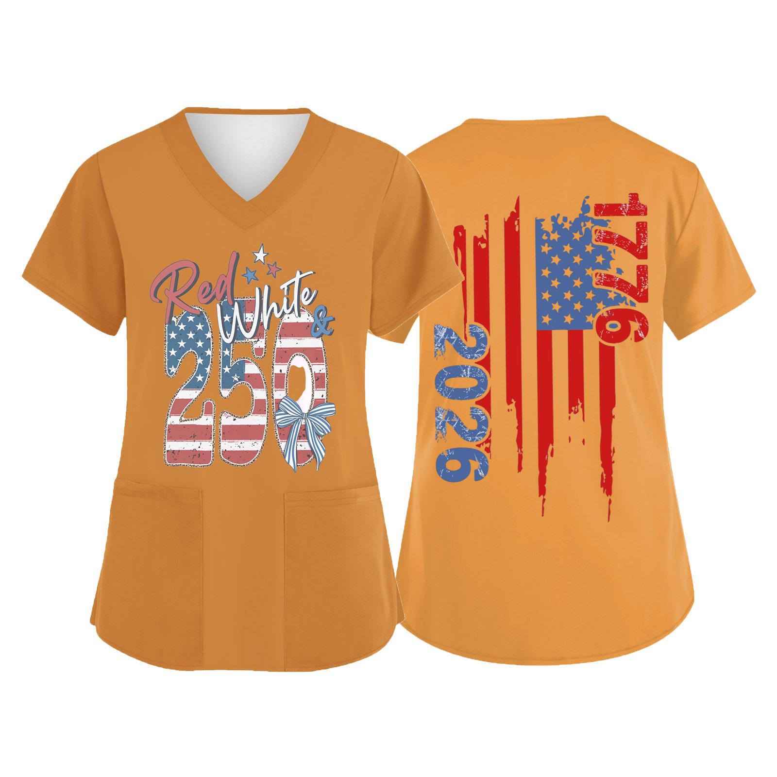 

Женская мода V-образный вырез короткий рукав комбинезон с карманами принт топы одежда XXL