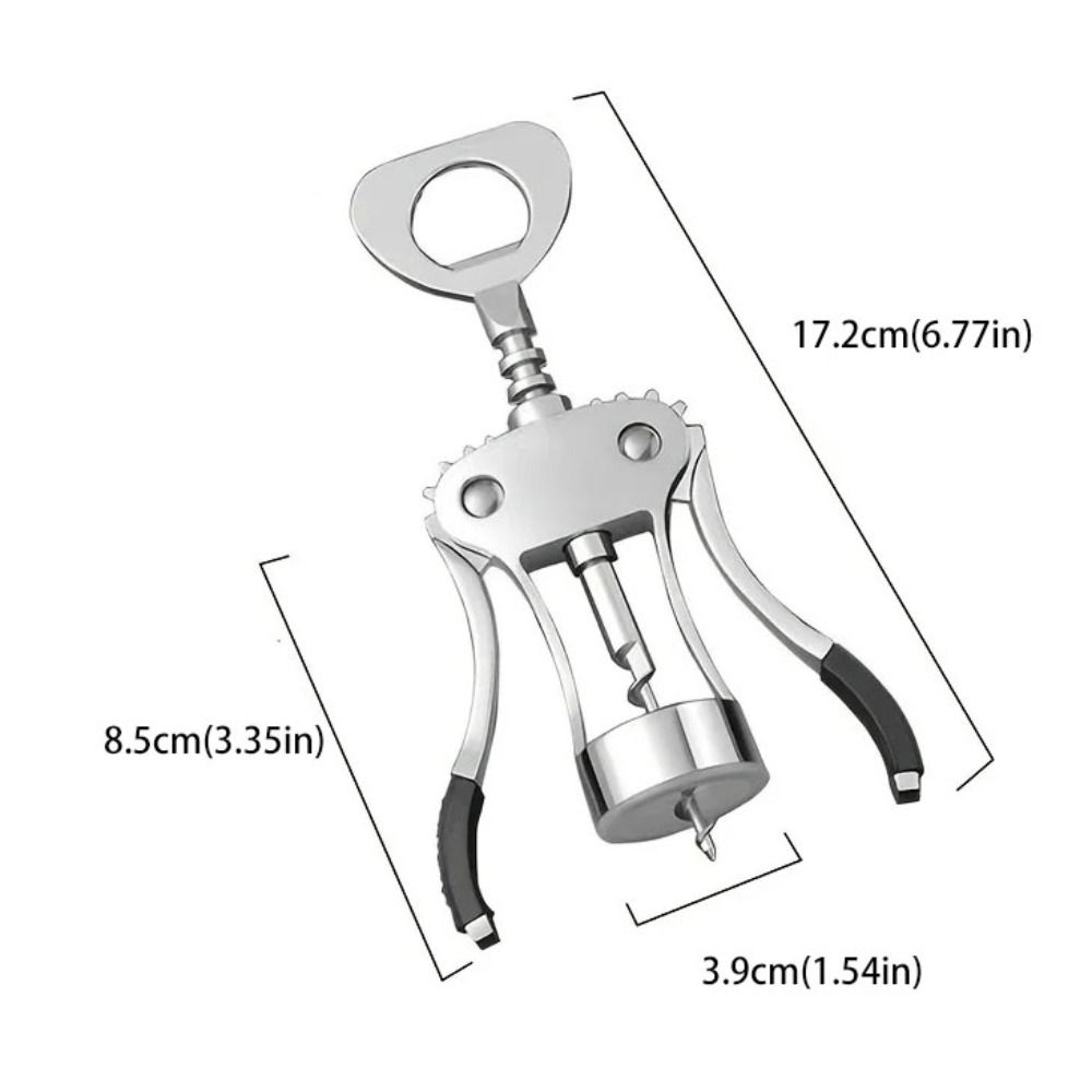 2 in 1 Bottles Opener Spring Loaded Wine Bottles Cork Remover Multifunctional Wine Corkscrew  Bars