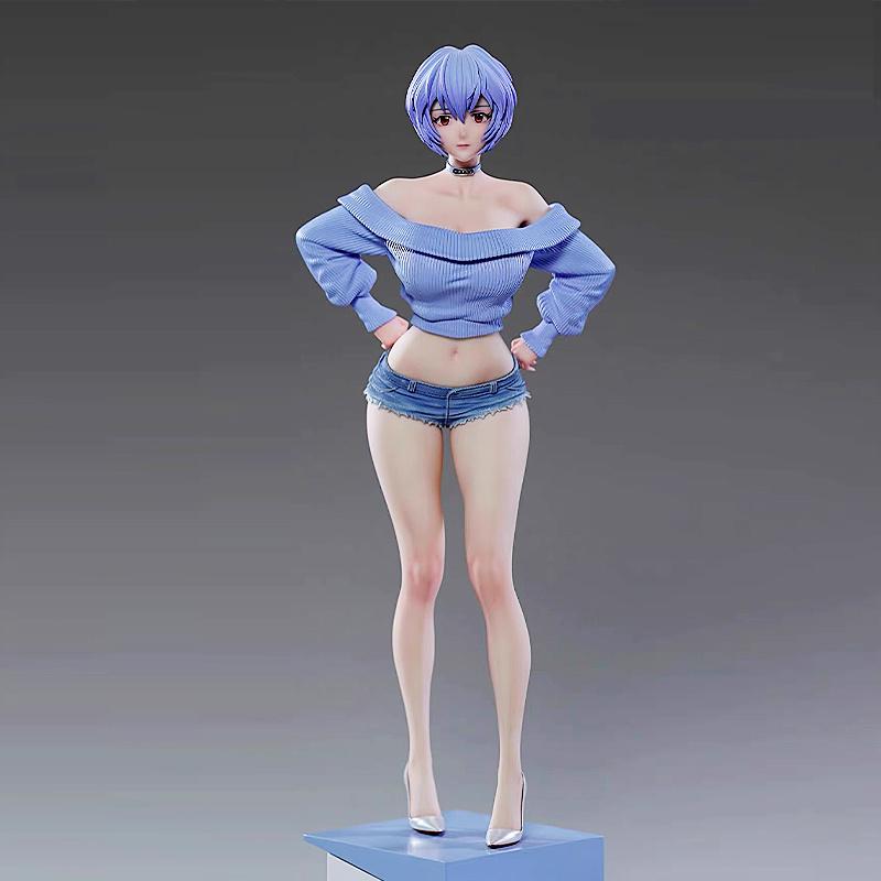 Schoolgirl Rei Ayanami Premium Version 26Cm Limited Edition Anime Series Gk Figure Statue Collectible Toy