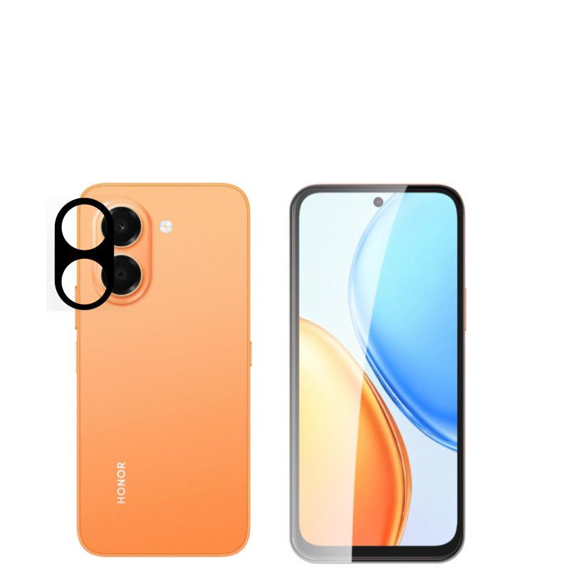 Honor X7E HD Anti-Peep Tempered Glass Screen Protector with Transparent Silk Lens Film
