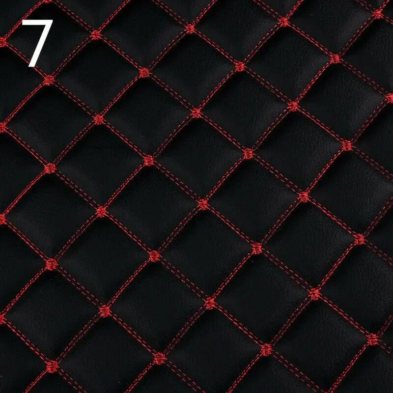 100x158cm Faux Leather Fabric Foam Quilted Padded for Car Interior Seat Cover Sofa Cushion Wear Resistant DIY