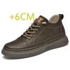 Fashion High-quality Spring Height Increase Shoes Heightening Shoes Elevator Shoes Men Height Increase Insole 6CM Sneakers Sport Shoes
