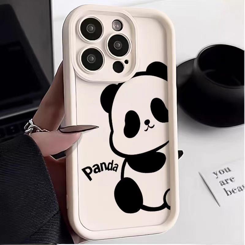 Ka Love Panda Applicable To Apple 16pro National Trend 15promax Mobile Case IPhone 14 Creative 13mini12