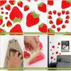 Erdbeer-Sticker Wasserdicht Klebend PVC Wandaufkleber Wiederverwendbar Fenster-Sticker Für Kinderzimmer Kindergärten Klassenzimmer Wand