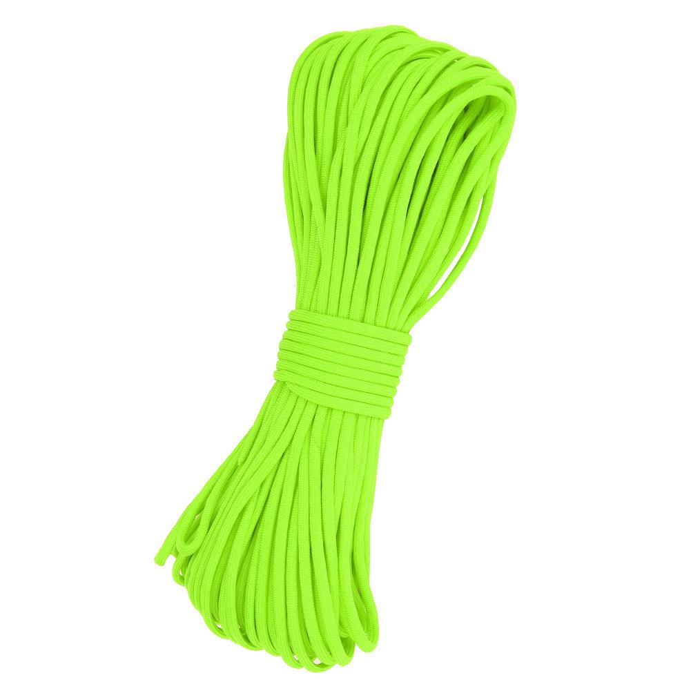 31m Reflective Multi Functional Paracord Lanyard 7 Strand Core Rope for Camping Hunting Green
