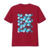 Blue spots Polka dot Womens T Shirt Black Large vintage Washed Soft streetwear Top For Everyday Wear designer clothes Versatile