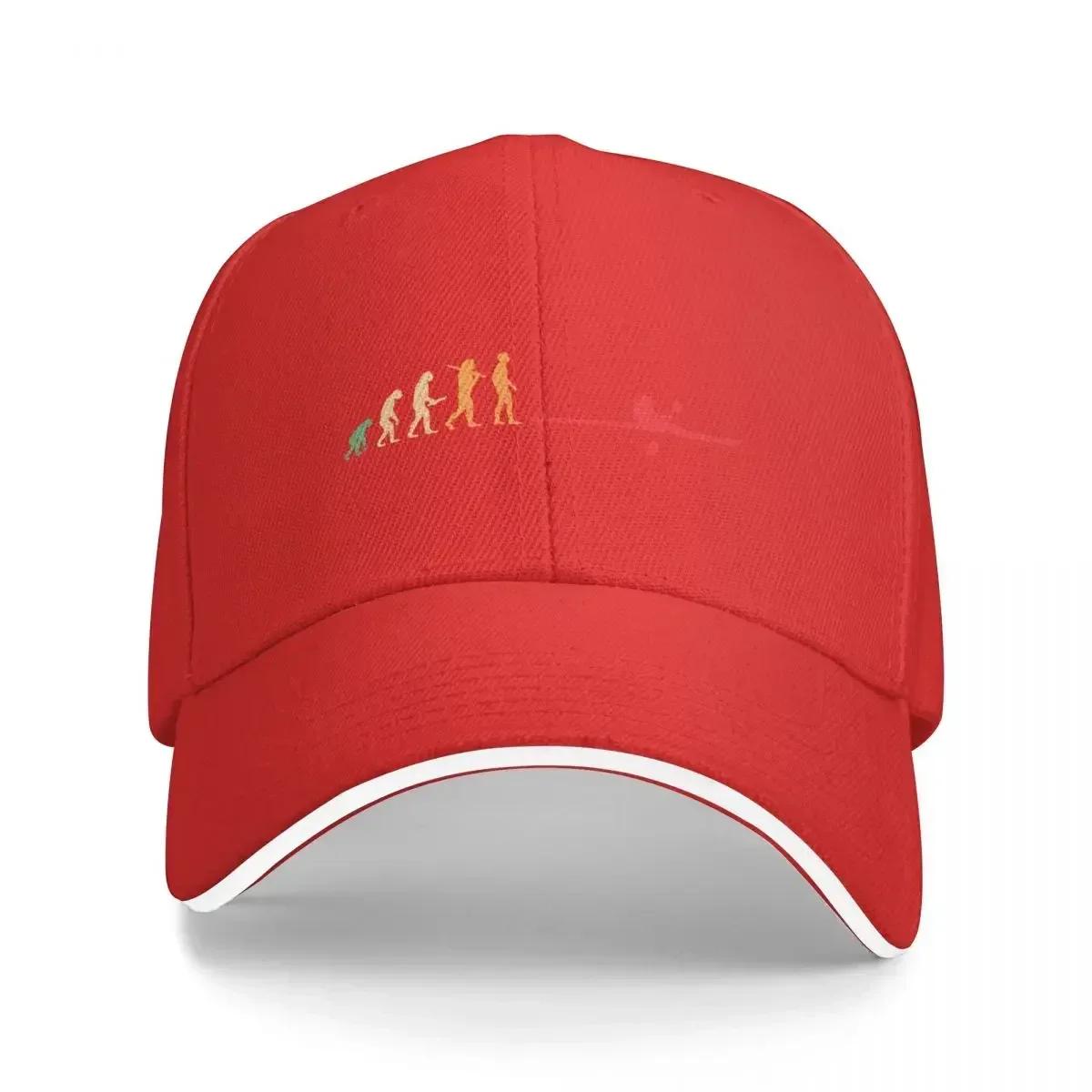 funny kayak evolution Baseball Cap Trucker Cap Golf Hat Luxury Hat Womens Hats For The Sun Unisexs