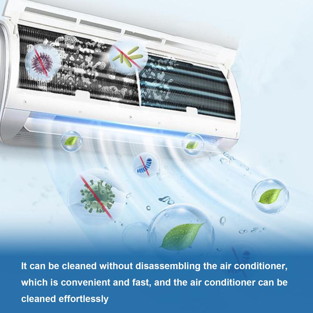 Efficient Home Air Conditioner Foam Cleanser Cleaning Spray Remove Internal Dirt Improve Airflow 120ml (Safe for Use)
