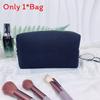 Polyester Waffle Pattern Travel Makeup Bag With Large Capacity For Women And Men