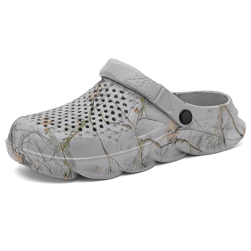 

Beach Barefoot Sandals Mens Clogs Soft Rubber Slippers Garden Shoes Men Zuecos Hombre Cholas Summer Breathable Lightweight 38