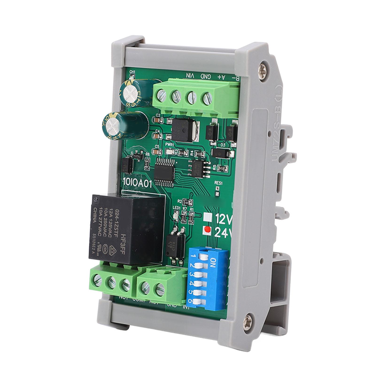 

DC 24V 1 Channel Relay Module RS485 Relay Board with Shell for Electrical Equipments