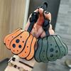 Polka Dot Halloween Bag Pendant Solid Color Beg Accessories Creative Pumpkin Keychain  Bag Charm