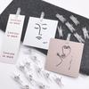 20Pcs/Box Mini Transparent Clip Push Pins Creative Pushpins with Clips Thumb Tacks  Wall Markers
