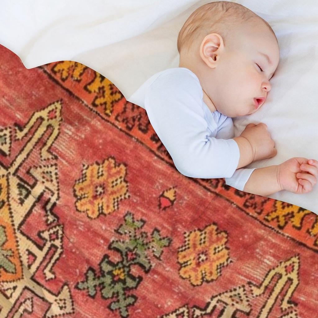 Traditional Vintage Moroccan Carpet Throw Blanket Retros For Sofa Thin Luxury Throw Luxury Blankets