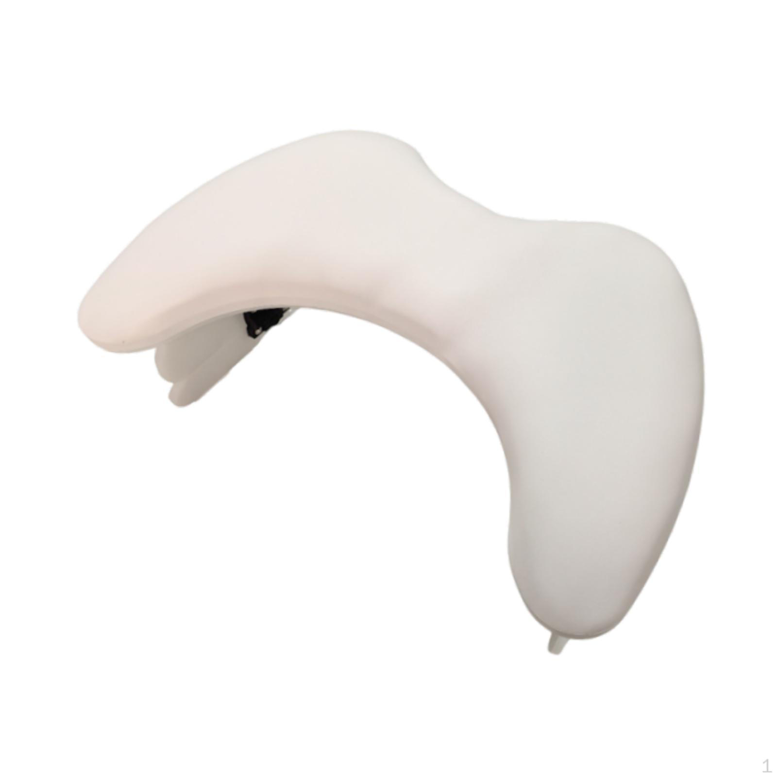 

Nail Cushion, Manicure Pad, Ergonomic, Foldable, Height Adjustable for Home Use White no Bracket