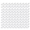 100Pcs White/Black/Green Christmas Lights Gutter Clips Reusable Plastic Gutter Clips 5*2.3cm Frostproof