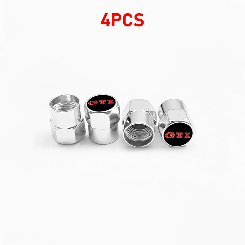 For VW Passat Touareg Magotan Golf 6 7 8 Polo Tiguan GTI Logo Car Tire Wheel Valve Caps Cover Key Chain Ring Keychain Accessory