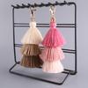 Three-layer Cotton Tassel Bag Hanger Decoration with Ethnic Style Keychain In Bohemian Style - Three-layer Tassels Pendant