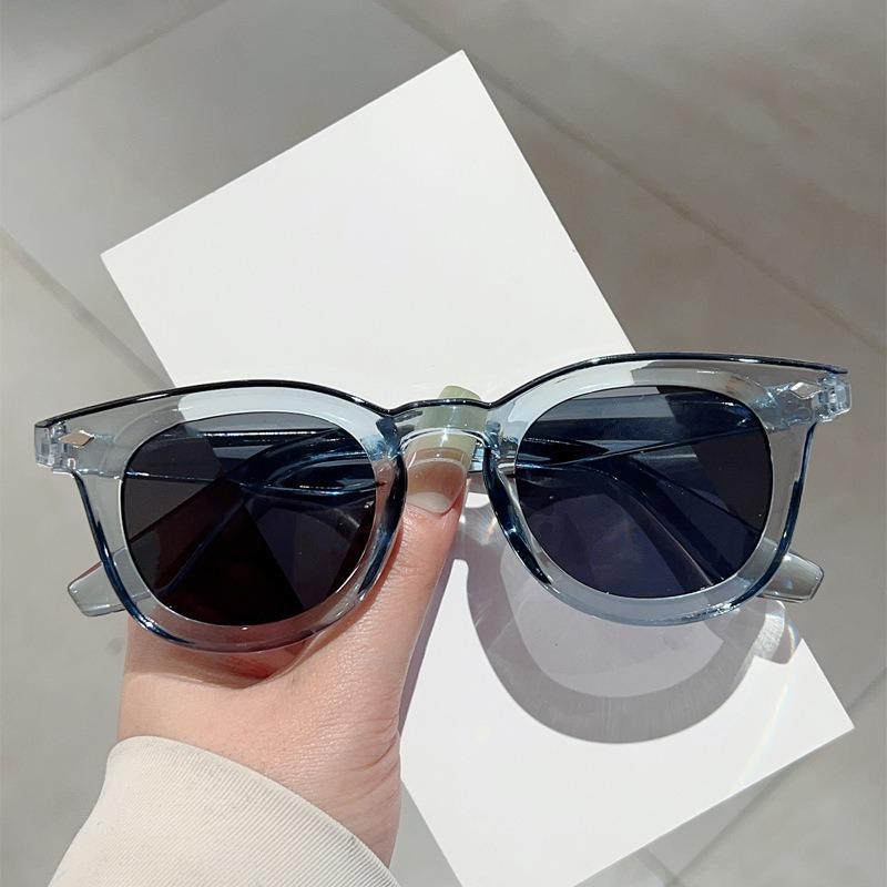 New Retro Round Frame Rice Nail Sunglasses Fashionable Women's Outdoor Sunshade Glasses Men's UV Resistant Circular Sun Glasses