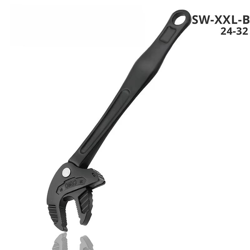 Heavy-Duty Industrial Crab Claw Wrench - Quick-Adaptive Ratchet, Wide Jaw Adjustable Tool for Automotive Repair, Plumbing