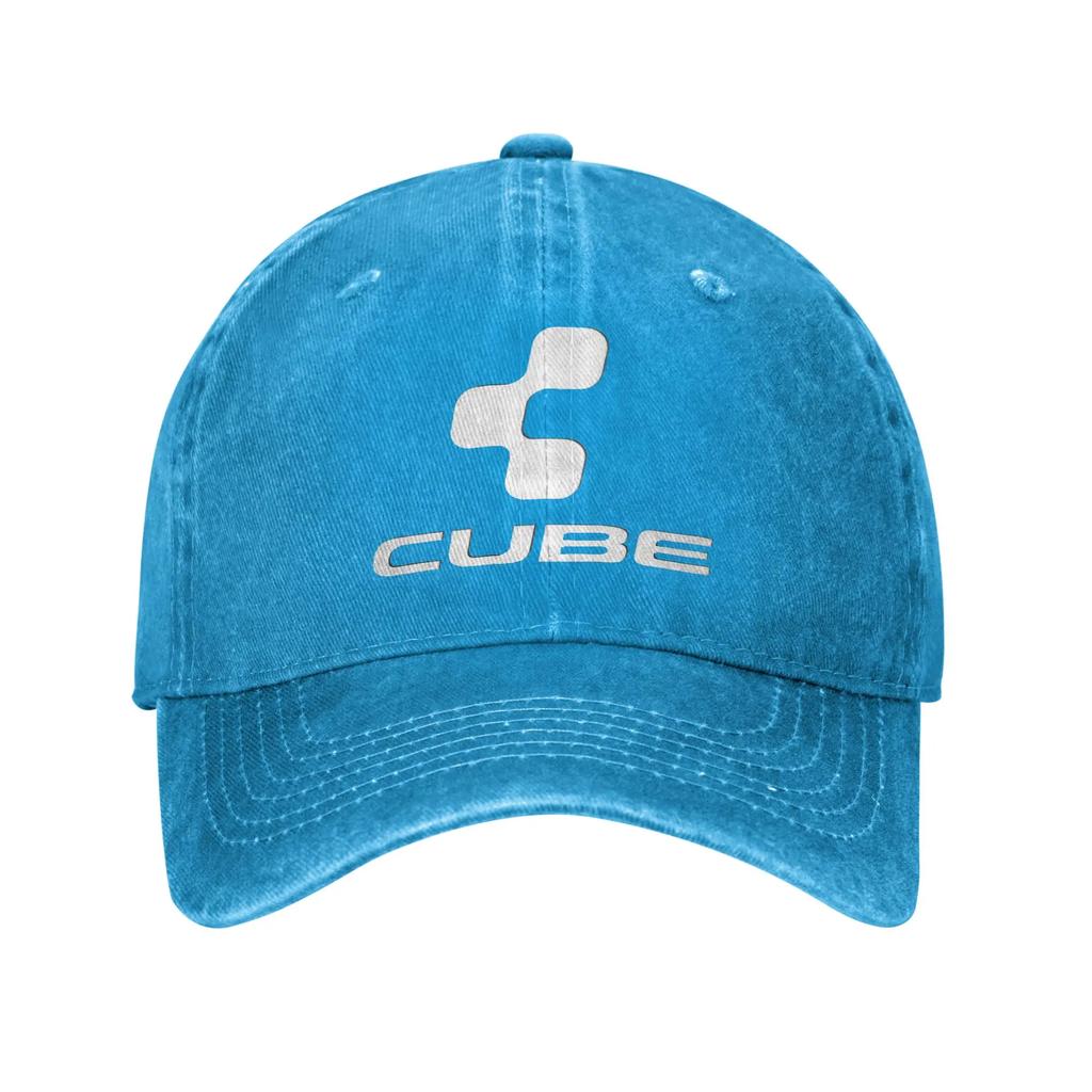 Cube Cycling Mtb Mountain Bike Denim Cap Casual Baseball Caps Adjustable Hat Summer Unisex Baseball Hats