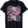 Japan Ästhetik Vaporwave Kirschblüten Blume T-Shirt