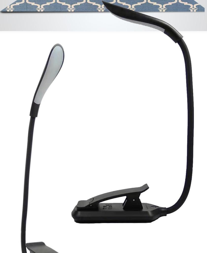 SeeKajia USB Rechargeable LED Clip-On Eye Protection Reading Light