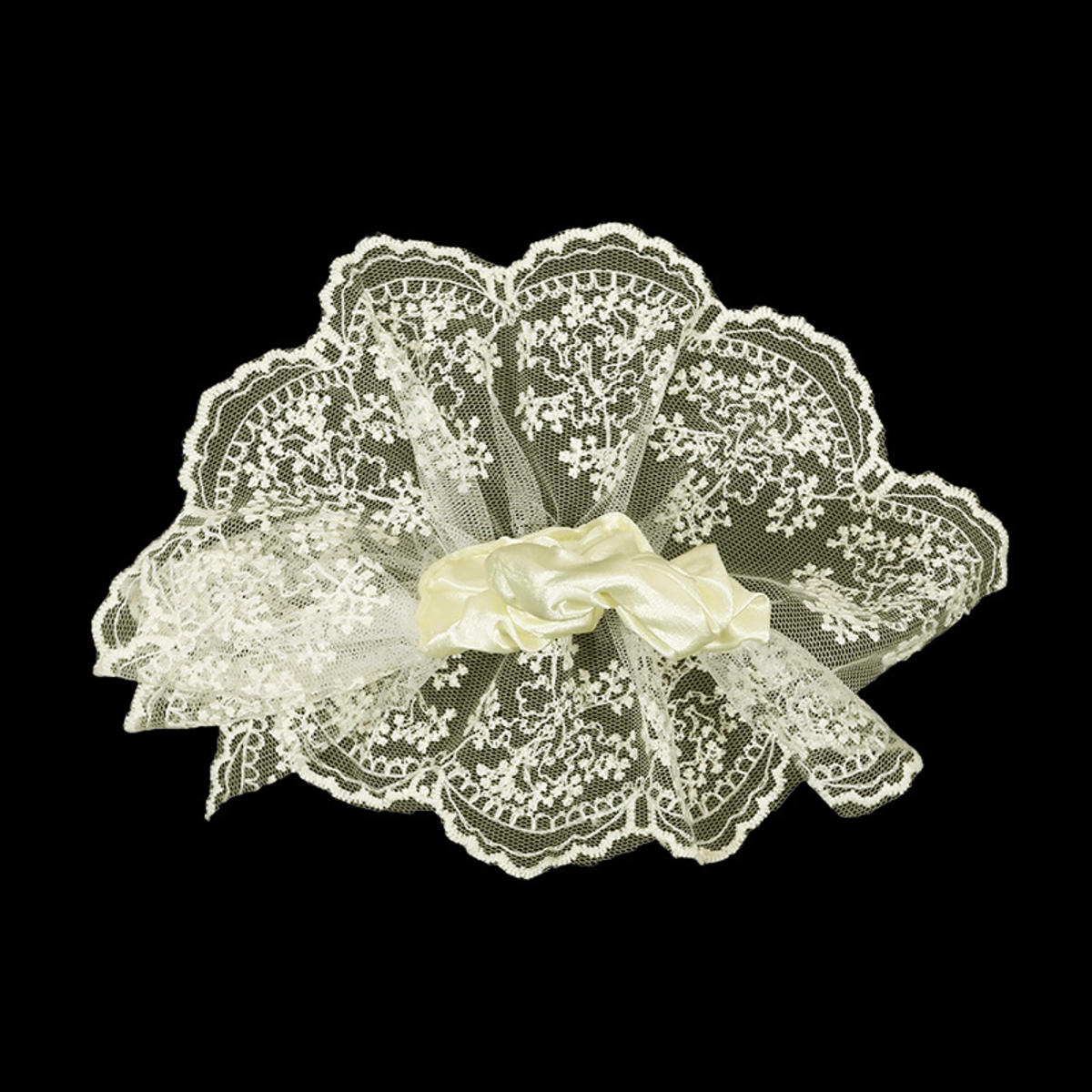 

1 шт. Женские резинки для волос Кружево Милые Элегантные Модные Двухслойные Резинки для волос Лолита Каваи Аксессуары для волос для Девочки one size белый