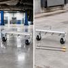 Stainless Steel Pressure Washer Attachment with Extension Rods QuickCoupling Wheels MultiNozzle