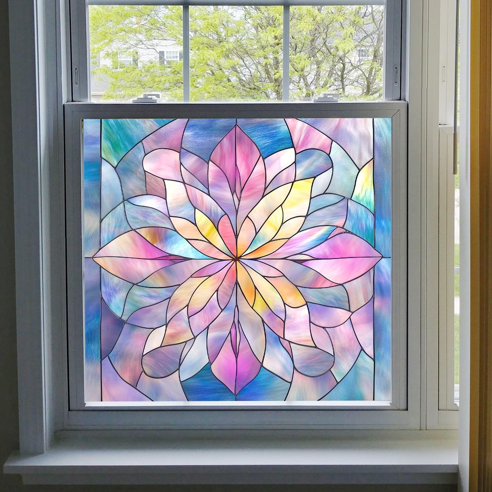 BL301-330 Colored PVC Static Cling Window Film - No Glue Home Decoration