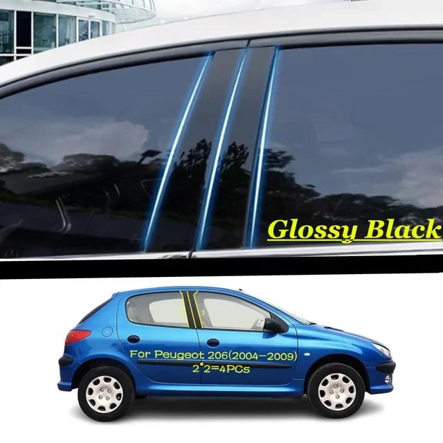 

Door Window Decoration Trims Pillar Posts Stickers For Peugeot 206 207 208 Citroen C2 301 307 308 2008 5008 2004-2023