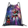 Custom Robo Grendizers Drawstring Backpack Bags Women Men Lightweight Anime Gym Sports Sackpack Sacks for Traveling