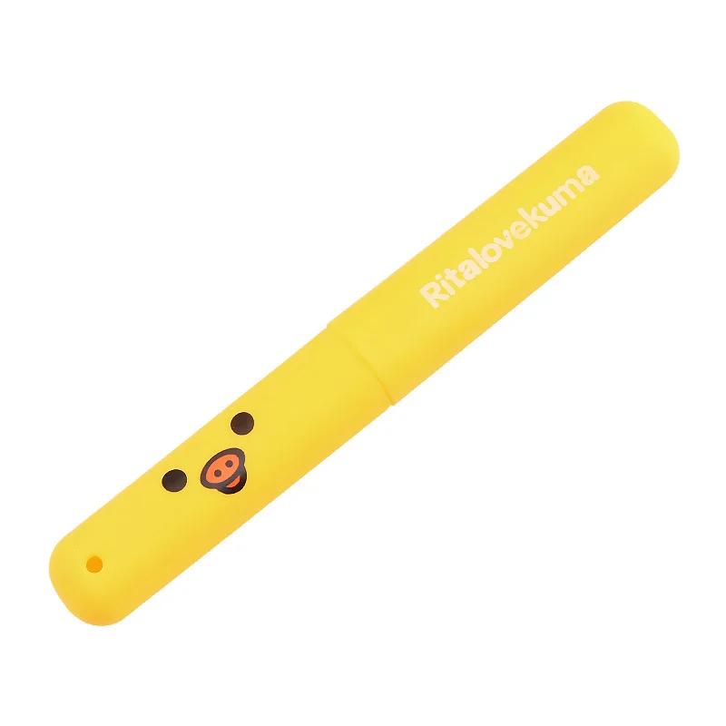 

Портативный держатель для зубной щетки с изображением медведя, милого животного, для путешествий на открытом воздухе, походов, кемпинга, защитный чехол для зубной щетки, симпатичная коробка