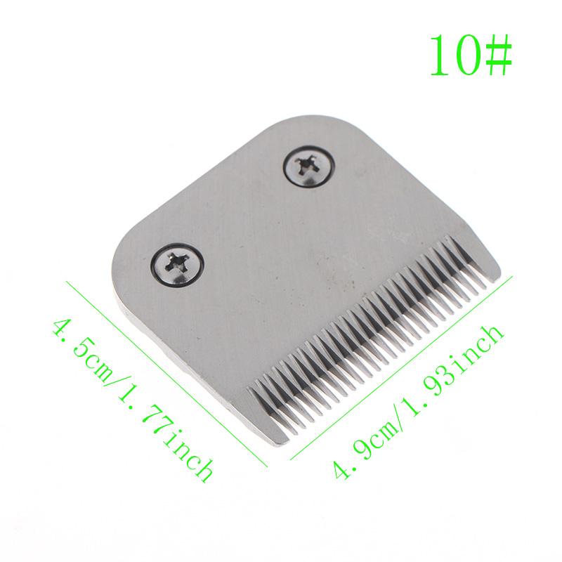10# 1,6 mm Professionelle Haustier-Schermaschinenklinge A5 Klinge Passend für die meisten Schermaschinen Haustier-Schermaschinen Klinge aus Edelstahl