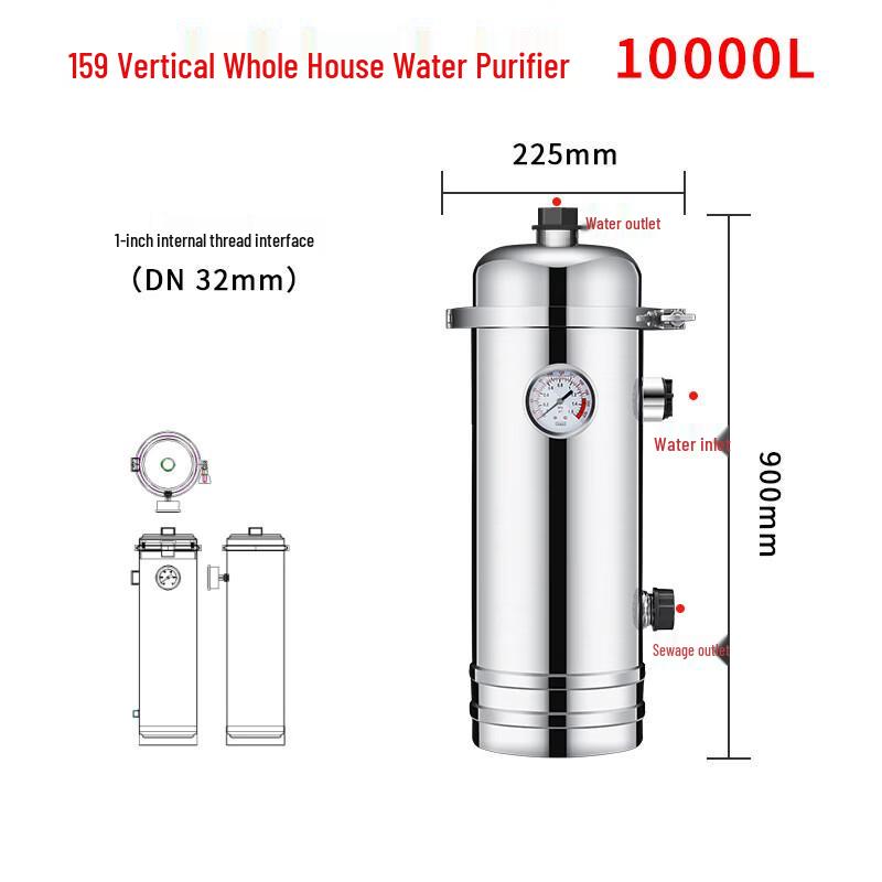 LISM High Flow Stainless Steel Central Water Filter