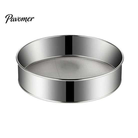 Rust Resistant Sifter Stainless Steel Flour Sifter, Handheld Fine Mesh Strainer, Durable Corrosion Professional Baking Sieve Round for Cocoa