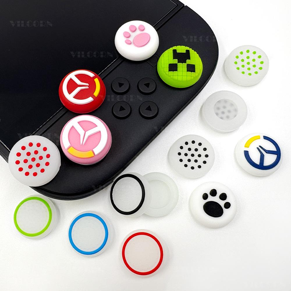 4 stk. Analog Joystick Tommelspakgrephetter For Switch 2 Joycon Hette Silikongummi Joystickhette Beskyttere For PS5 PS4 XBOX