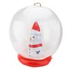 Glob Ornament gonflabil de Crăciun 23,6 Inch PVC cu LED Luminos Om de zăpadă de Crăciun Glob gonflabil Exterior
