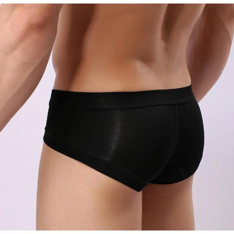 U Convex Pouch Briefs For Men Sexy Underwear Soft Panties Mini Boxer Brief Bikini Trunks Breathable Underpants Solid Lingerie